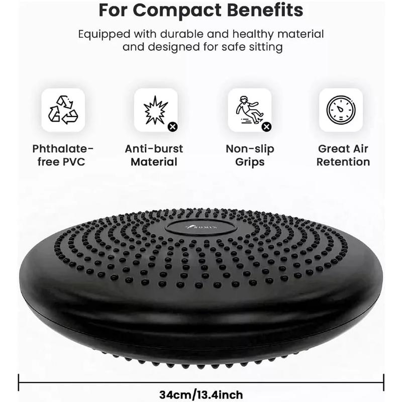 Product Introduction of Inflatable Balance Cushion Stability Disc Wobble Balance Board with Free Pump - Exercise Equipment 2