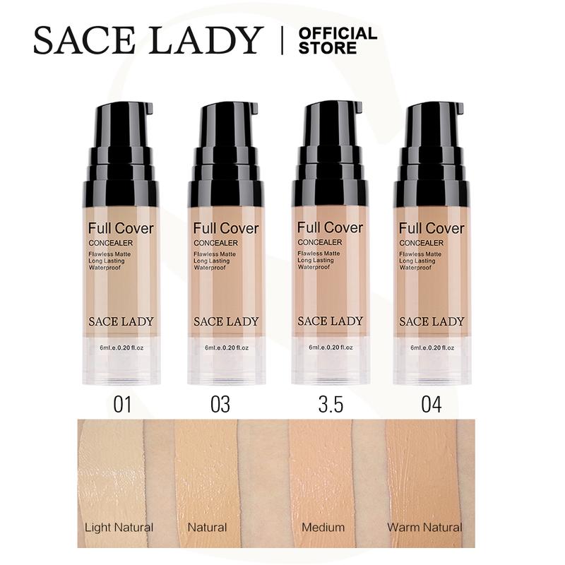 SACE LADY Long-lasting Medium Coverage Foundation, Lightweight Foundation, Moisturizing Foundation, Full Coverage Flawless Matte Waterproof Makeup Cream, Lightweight Concealer Foundation, Makeup Product, Valentines Gift, Gift for Girls 1