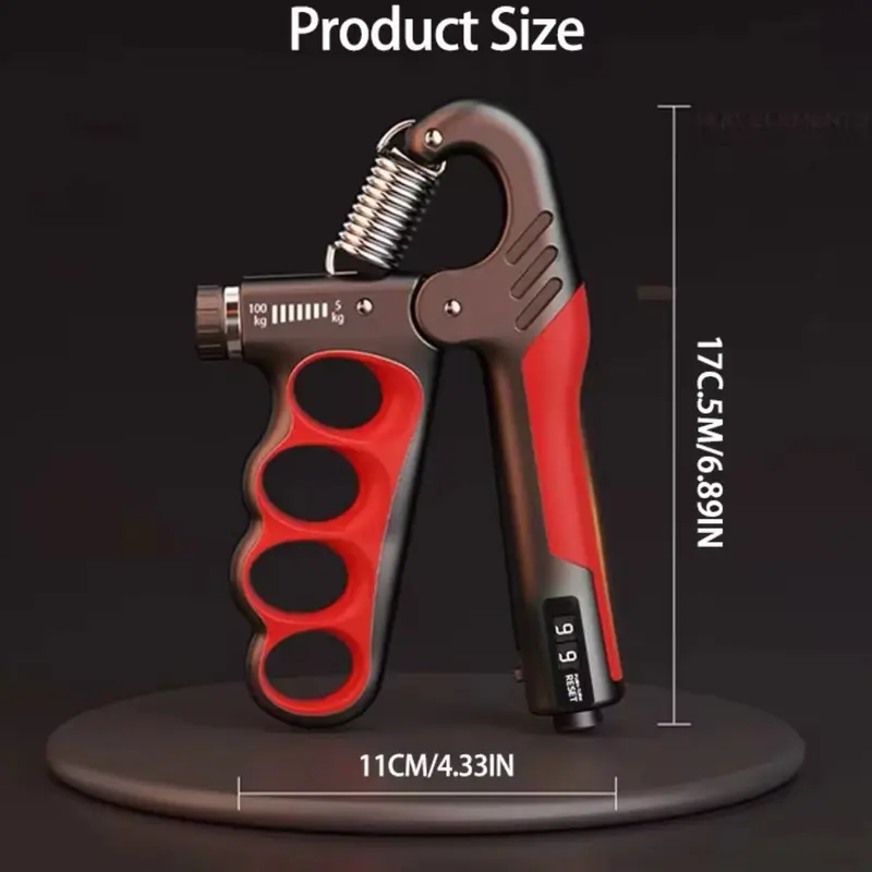 Adjustable Hand Strengthener for Gym and Fitness - 5-100kg Grip Strength Expander for Muscle Recovery 1