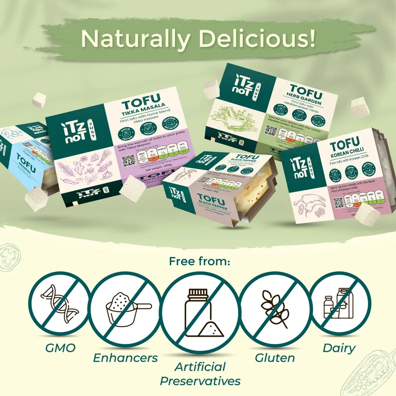 iTz noT Just Tofu Combo Pack. 6 Flavourful High Protein Dairy Free Tofu 5