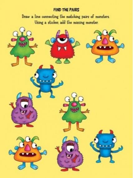 Youngland My Fun Sticker Activity Books – Pack of 4 – Pirates, Monsters , Unicorn & Princess 5