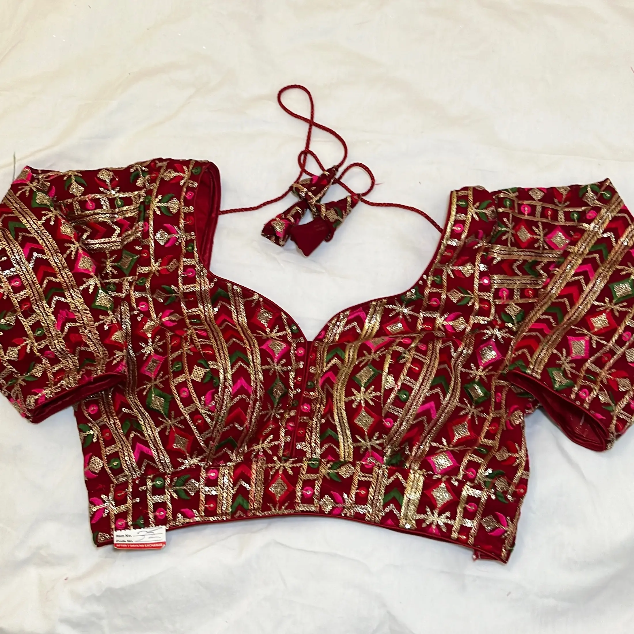 Red Designer Multicolour Blouse. 1 for £16, 2 for £30!