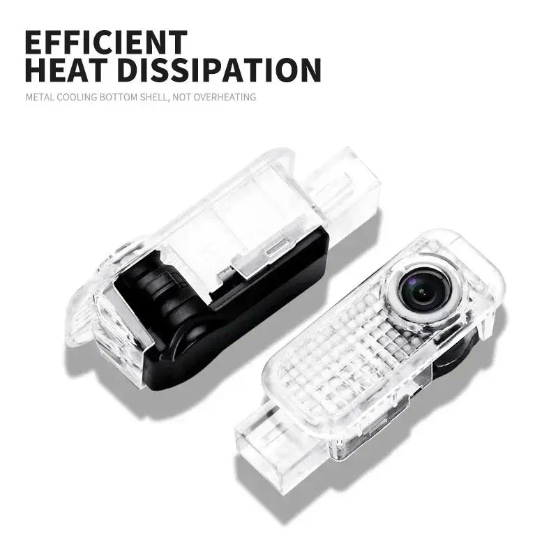 2pcs Car Door LED Welcome Light for Audi A1 A3 A4 A5 A6 A7 A8 Q3 Q5 Q7 Q8 Laser Projector Logo Decor Lamp Auto Accessories 3