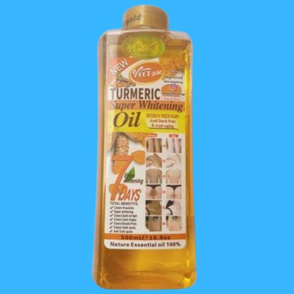 Veet Gold Turmeric Super Whitening Body Repair Oil 500ml 1