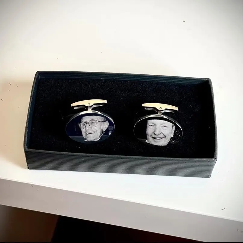 Photo Engraved Cufflinks.
