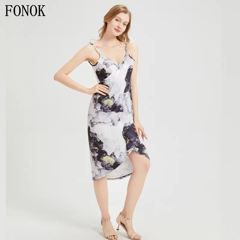 FONOK Spring/Summer Fashion Beach Dress Women Bikini Cover Up Swim Beachwear Long Maxi Wrap Sarong Plus Size Beach Dress 2