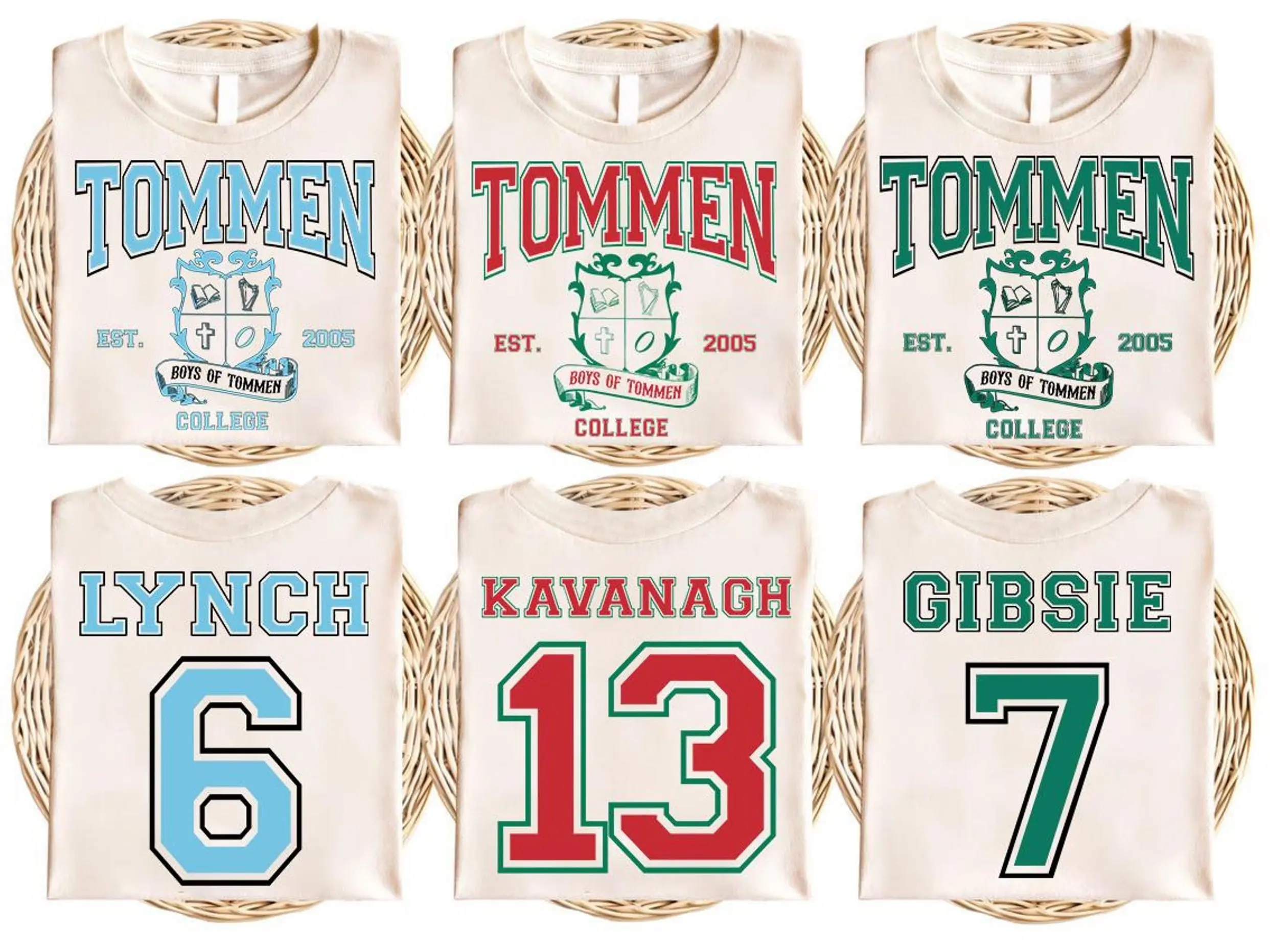Tommen College Boys of Tommen 2-sided tshirt, Tommen College Shirt, Book Sweater, Bookish Merch, Bookish Gift Johnny Kavanagh Lynch Joey boys of tommen merch graphic shirts, classic tee