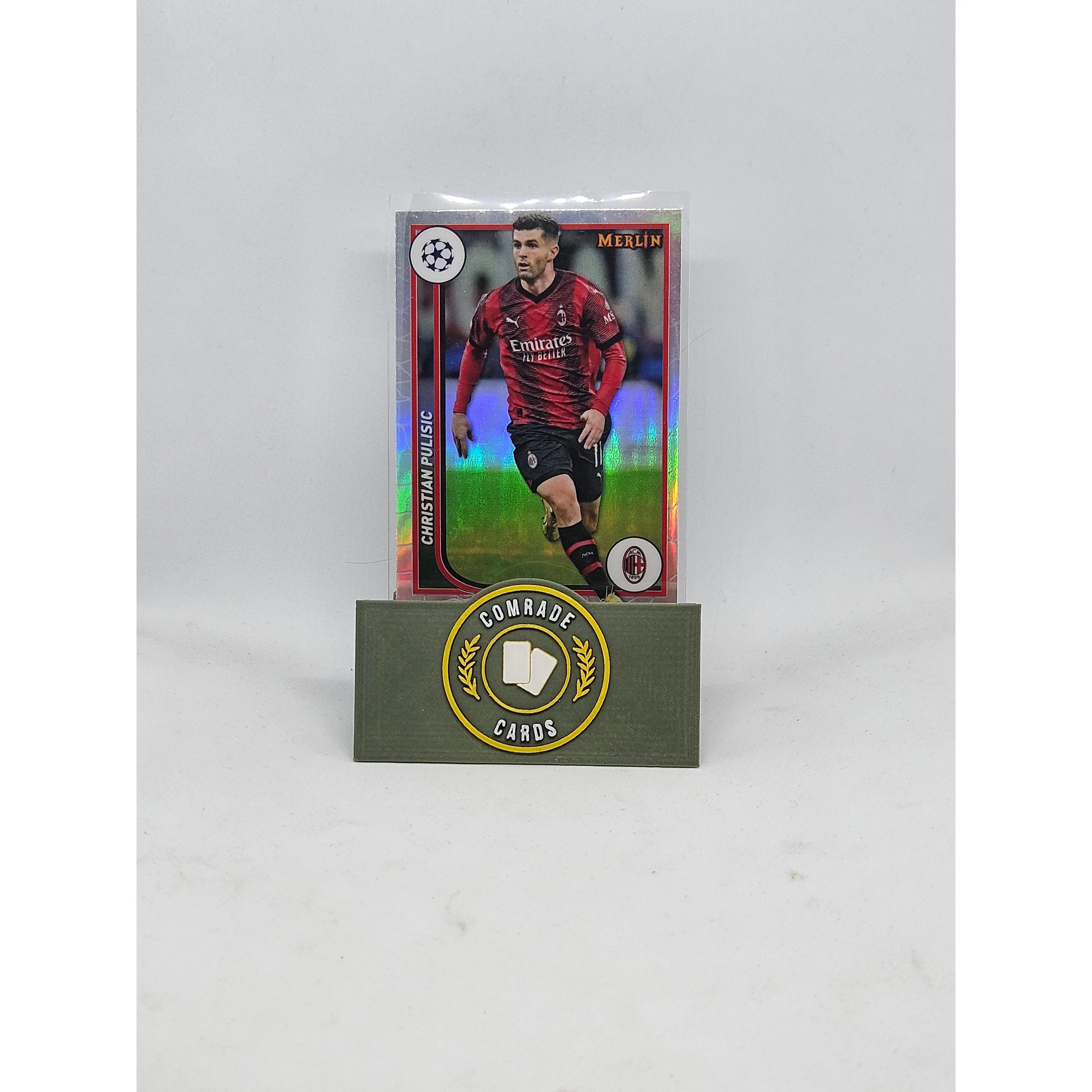 Christian Pulisic (AC Milan) Refractor Parallel Topps Merlin Chrome 2023-2024