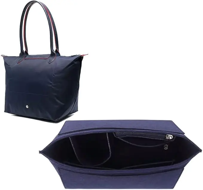 Felt Insert Bag for Longchamp Handbags - Travel Purse Organizer & Makeup Bag Divider 7