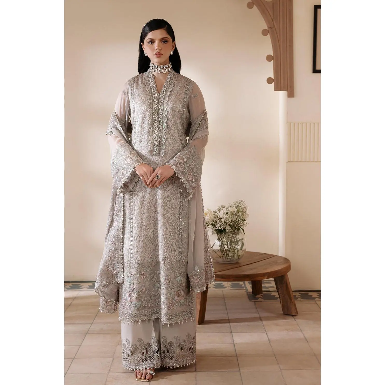 Embroidered Chiffon | Luxury Pret | 3 Pc | Ready to Wear | Serene