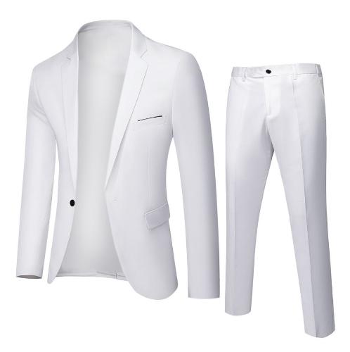 Product Introduction of Men's 2-piece suit slim fit business suit jacket casual jacket long pants 0