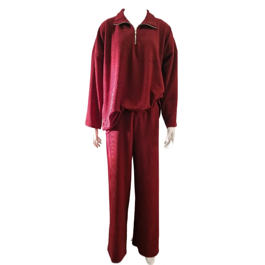 Gorgeous Front Zip 2 piece Loungewear Set. Womenswear Clothing. Comfortable Elegance