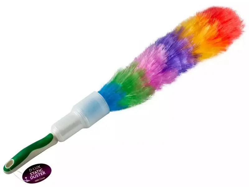 ANTI STATIC DUSTER FEATHER RETRACKABLE COVER HYGIENIC BRUSH DUSTING CLEANING 4
