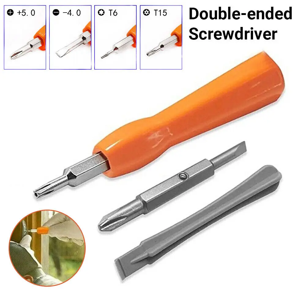 4x Screwdriver Double-ended Ring Doorbell Repair t6 t15 For Torx Screwdriver Bit