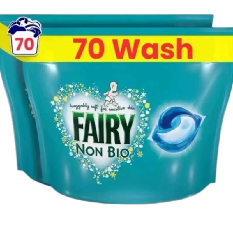 Fairy Non Bio Pods, 70 Wash, Washing Liquid Tablets Capsules - Household