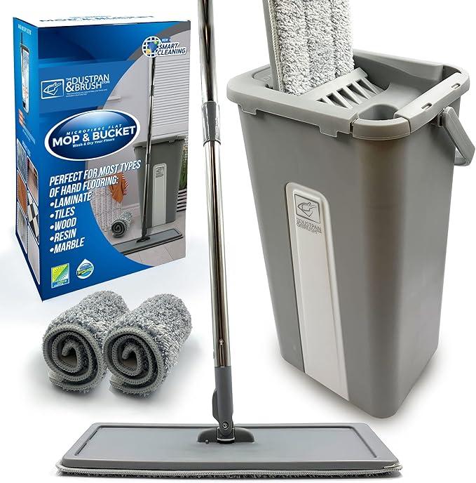 Magic Mop and Bucket Set - Self Wringing Viral Mop 0