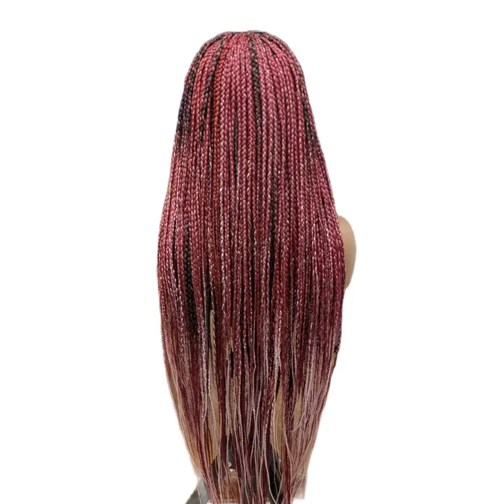 Box braided Wig with 7x7 Closure for Women.