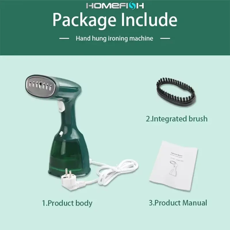 Garment Steamers 280Ml Handheld Fabric Steamer 7 Holes 20 Seconds Fast-Heat 1500W Garment Steamer for Home Travelling Portable 4