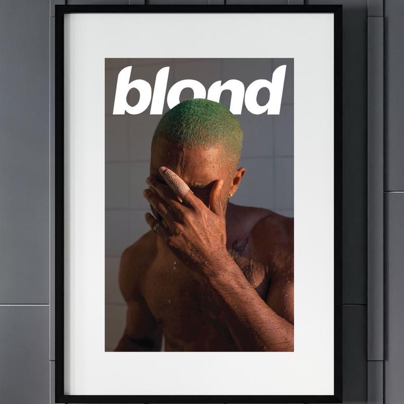 Frank Ocean Blond Wall Art Poster Print Photo A3 size Room Decor Glossy Artwork Decoration Artistic etsy  prints 2