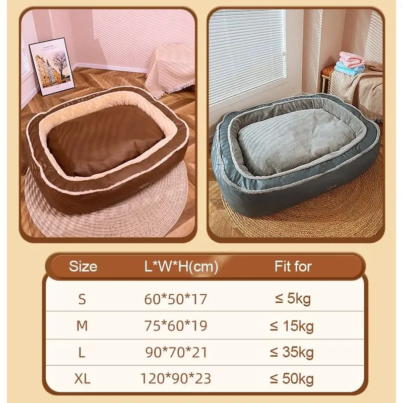 HOOPET Dog House Winter Warm Dog Bed Pet Supplies Four Seasons Universal Dog Cushion Winter Sleeping with Warm Sleeping Cushion products 8
