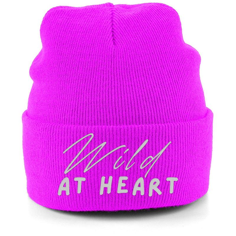 Kids Embroidered Cuffed Beanie Wild At Heart 5