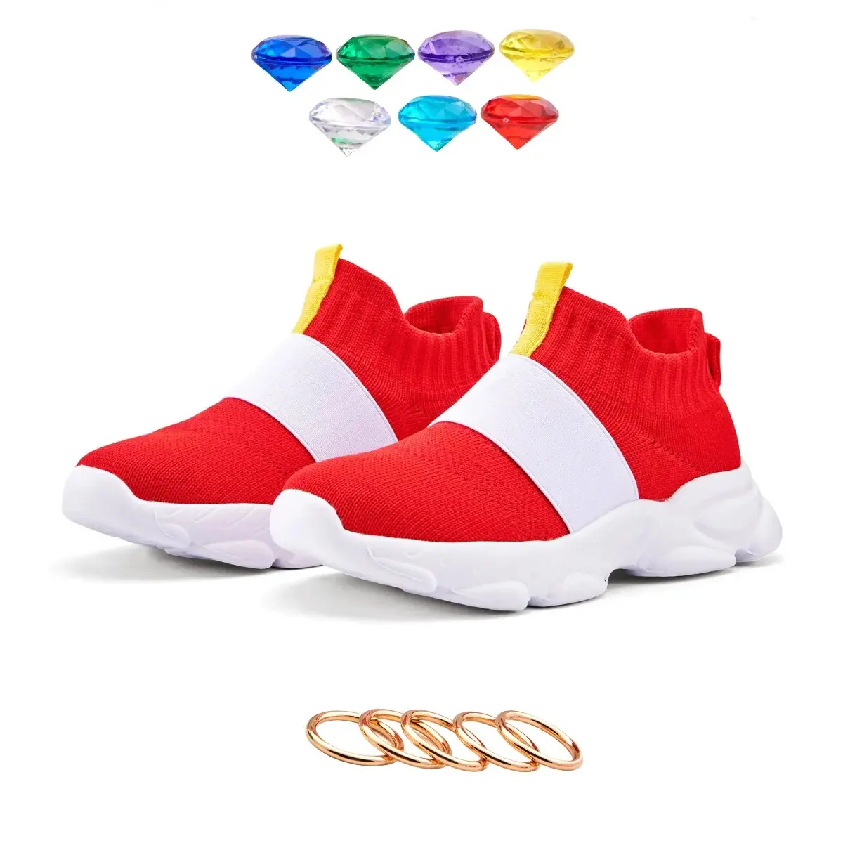 Sonic Shoes For Boy Kids, Sonic Zapatillas Sonic Red Tenis Sonic Shoes For Boys Cartoon Anime Sonic Shoes