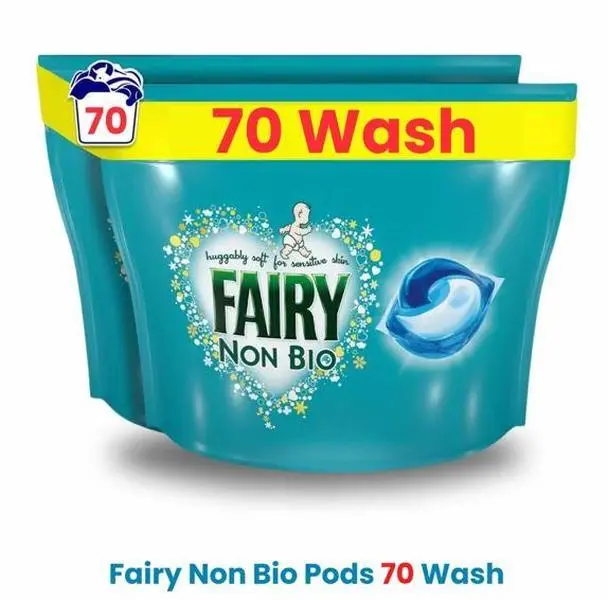 Fairy Non-Bio Pods, Laundry Detergent, Washing Liquid Tablets, pods, Capsules, 70 Wash