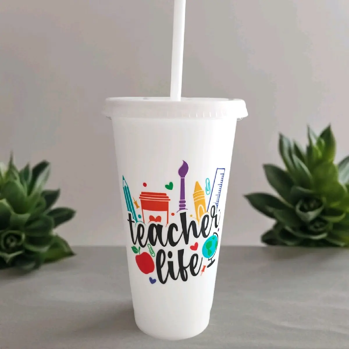 Teachers 24oz Tumbler Drinkware Mug Bottle Beverage Portable Washable Bottled Reusable Cup Christmas Gift custom tumblers cold cups