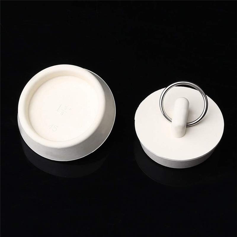 4 Pcs Bath Plugs,Sink Plug Rubber Drain Stopper Kitchen Sink Plug with Hanging Ring for Bathtub,Bathroom (4 Sizes) Set Pack 2