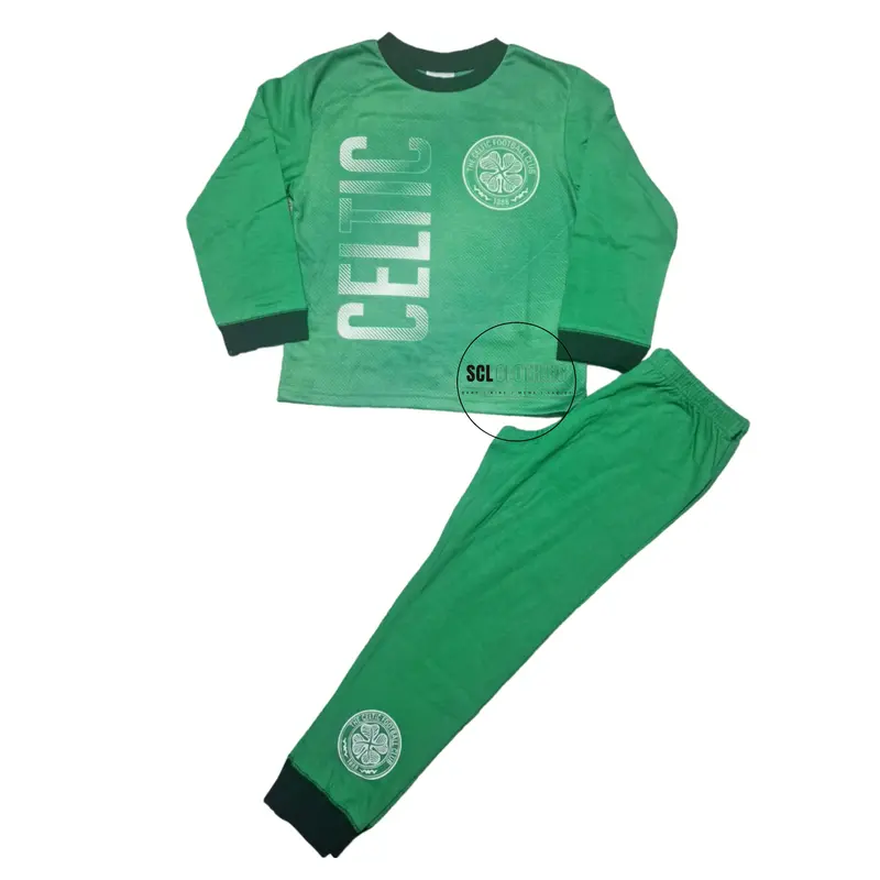 [SCL Clothing] Boys Celtic Football Pyjamas Official Club PJs (Ages: 4 to 12 Years) Christmas Gift 1