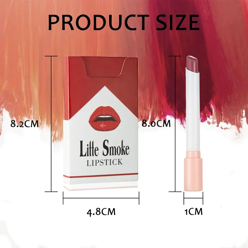 Lipstick Cigarette 4pcs HANDAIYAN Matte Velvet Long Lasting Waterproof Makeup Gift Gloss 3