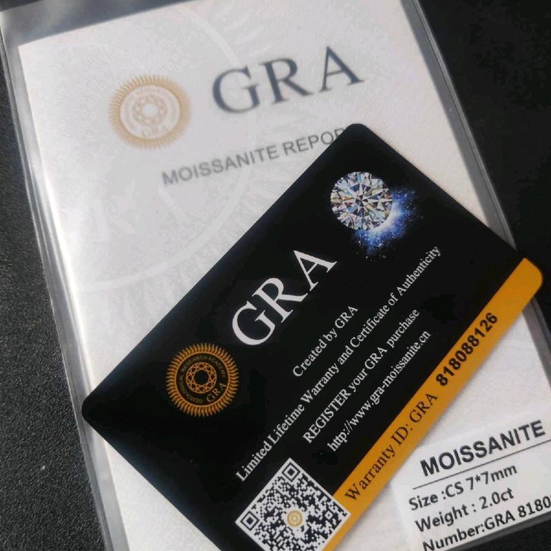 1.5ct D VVS1 Radiant Cut Moissanite Ring with GRA Certificates - 18k White Gold Vermeil Plate over 925 silver. 5