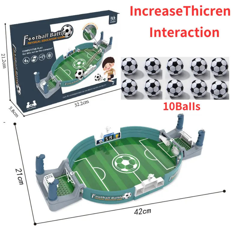 Soccer Table Football Board Game for Family Party - Portable Sport Outdoor Toy Gift for Kids 6