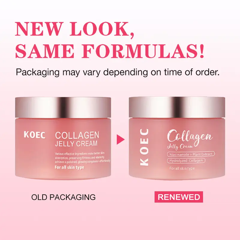 Collagen Jelly Cream, Niacinamide and Hydrolyzed Collagen Women's Moisturizing Cream, Moisturizing Collagen Mask for All Skin Types 1