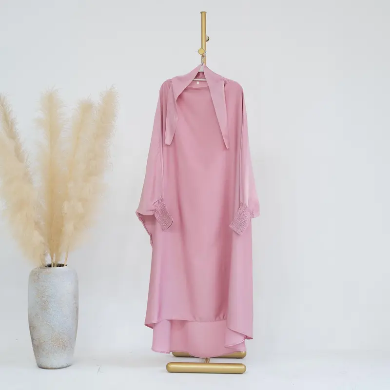 HS0720 Large Swing Solid Color Robe Children's Dress 4