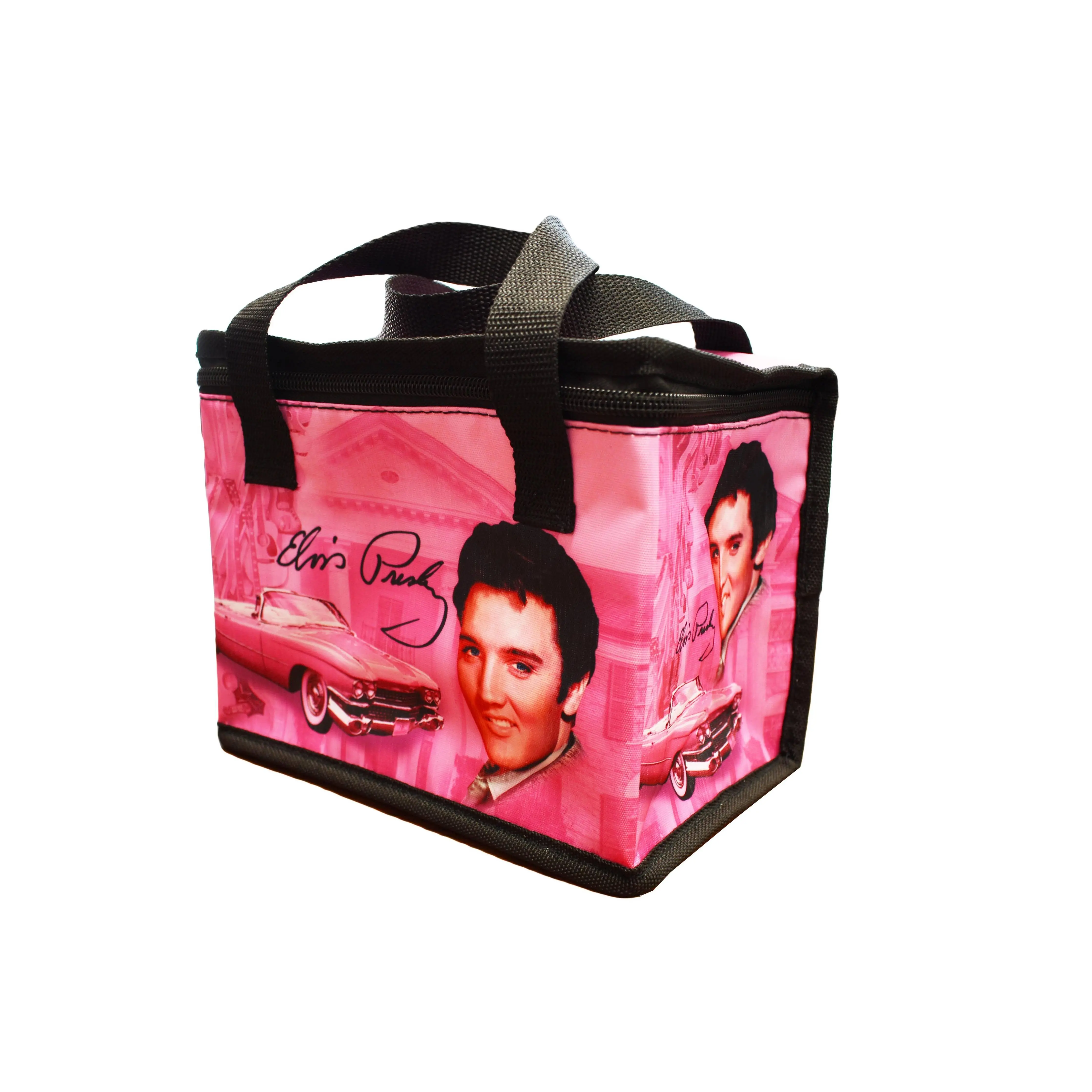 Elvis Lunch Bag - Pink Guitars E8881