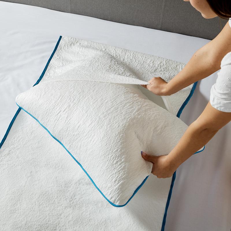 CoolSoft MenoMat Bed Sheet for Menopause Relief, Night Sweats, Pregnancy and Post-Surgery - Temperature Regulating and Moisture Wicking sleep aid 5