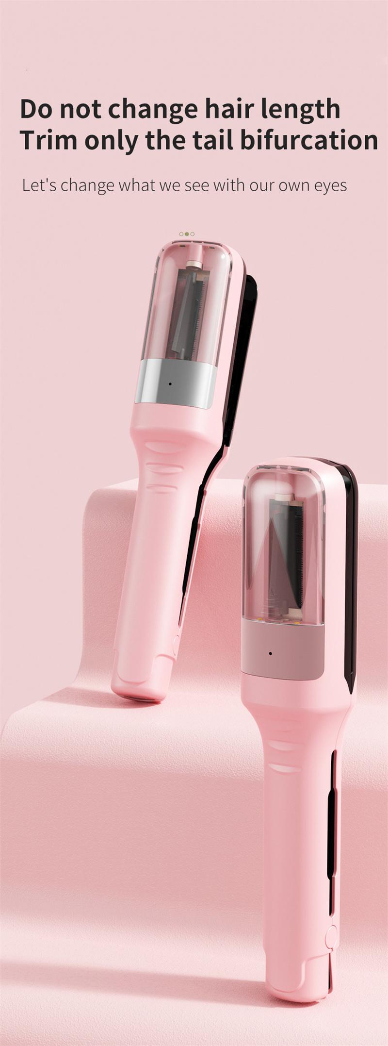 Product Introduction of Hair ends Trimmer Split Remover Dry Damaged Brittle Professional Automatic Trim Split for Women Cordless Hair cutting machine 24