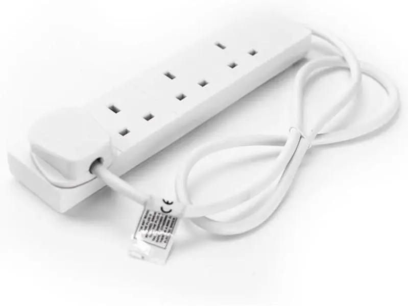 Multi Plug Extension | 4 Socket Extension Cable | 1m Extension Lead | 4WS1M20