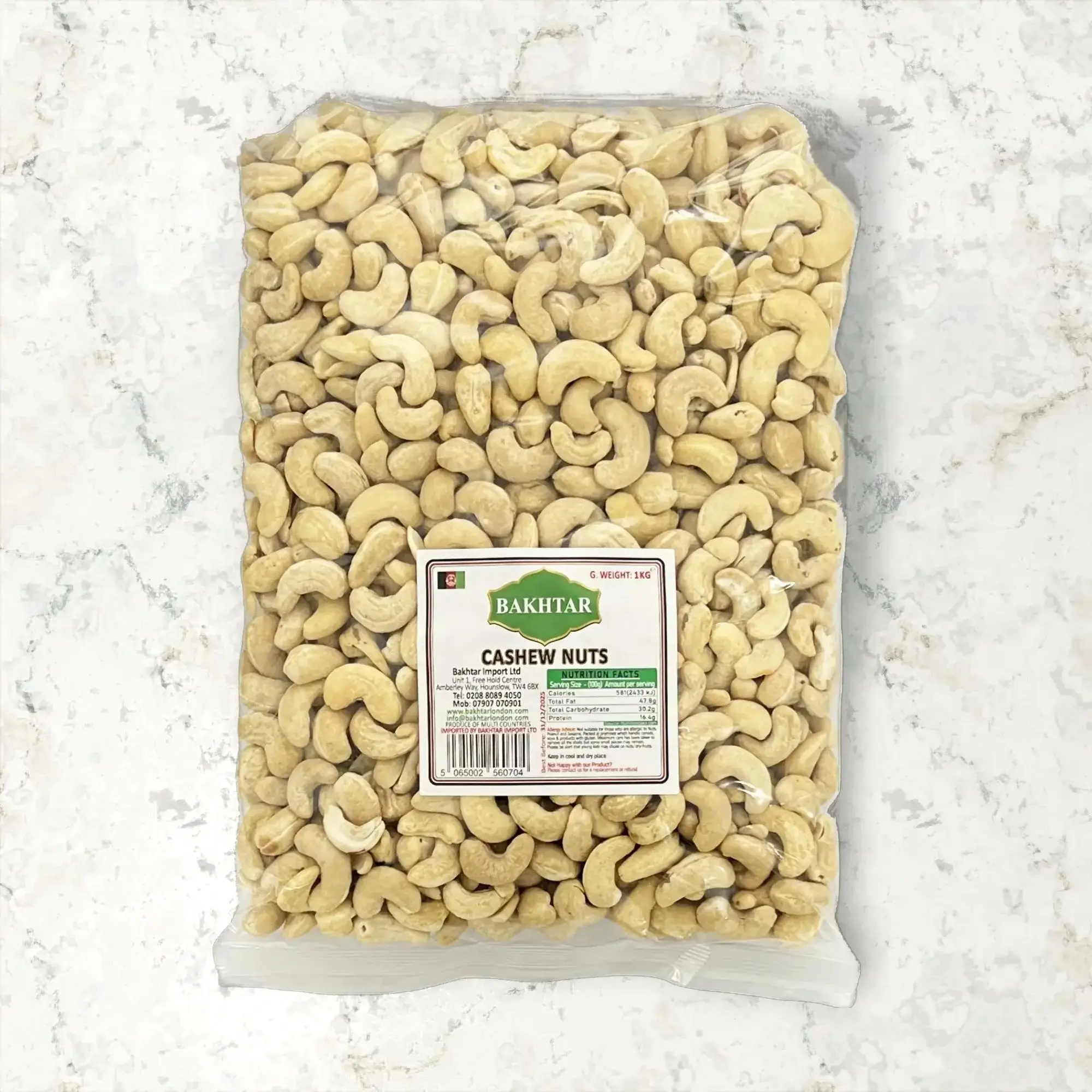 Cashew Nuts Row - 1kg