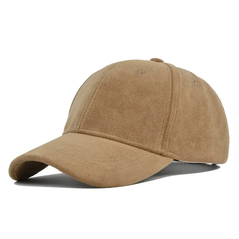 Fashion Suede Baseball Caps For Men Women Autumn Winter Solid Retro Snapback Hip Hop Hat Unisex Street Adjustable Sun Visor Caps 1