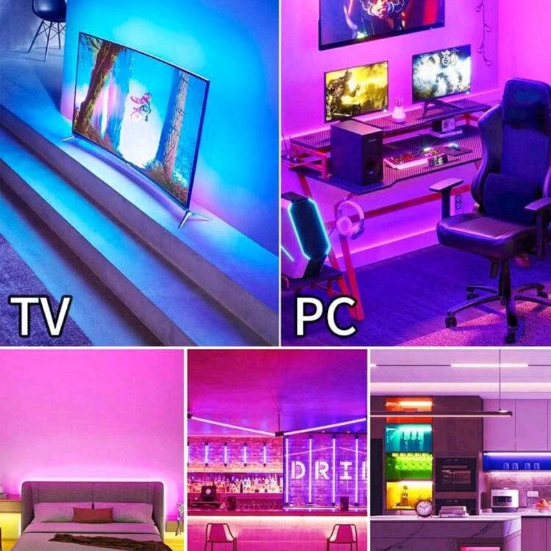 1PC TV Light Strip, Music Sync LED TV Backlight, led strip lights, LED TV Light With BT Function - RGB Color Changing Light Strip For Home Theater Arsenal led  Indoor and outdoor lighting strips smart rope 5