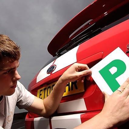 Onarway Fully Magnetic P Plates for New Drivers, 2 Pack Whole-Magnetic Plate - Non Scratch Vehicle Paint 6