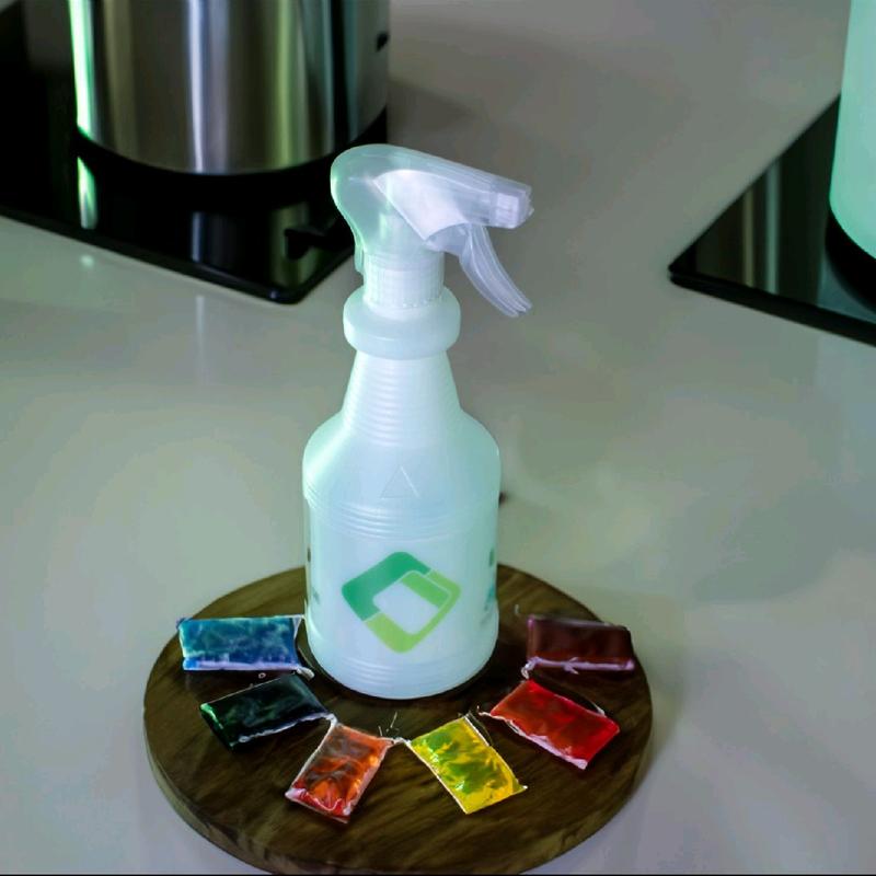 GreenQube Home Cleaning Refill Pack of 6 - Colorful Cleaners for Sparkling Results - Waste Free 2