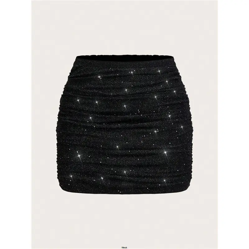 Skirt Concert Black Skirt Mini Party ' Women Size Plus Essnce tiktok - s Bodycon Skirt , Glitter Women Masquerade Ball 1