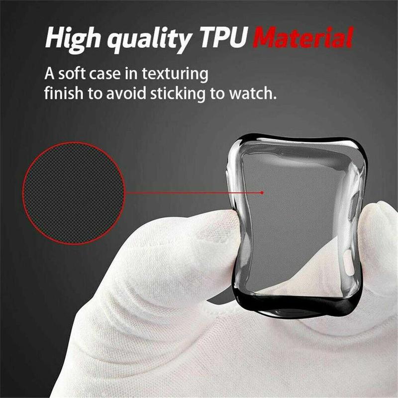 Full Soft TPU Screen Protector Case Cover for Apple Watch 1 2 3 4 5 6 7 8 9 SE Accessories Wearable Protection Handheld Protective 3