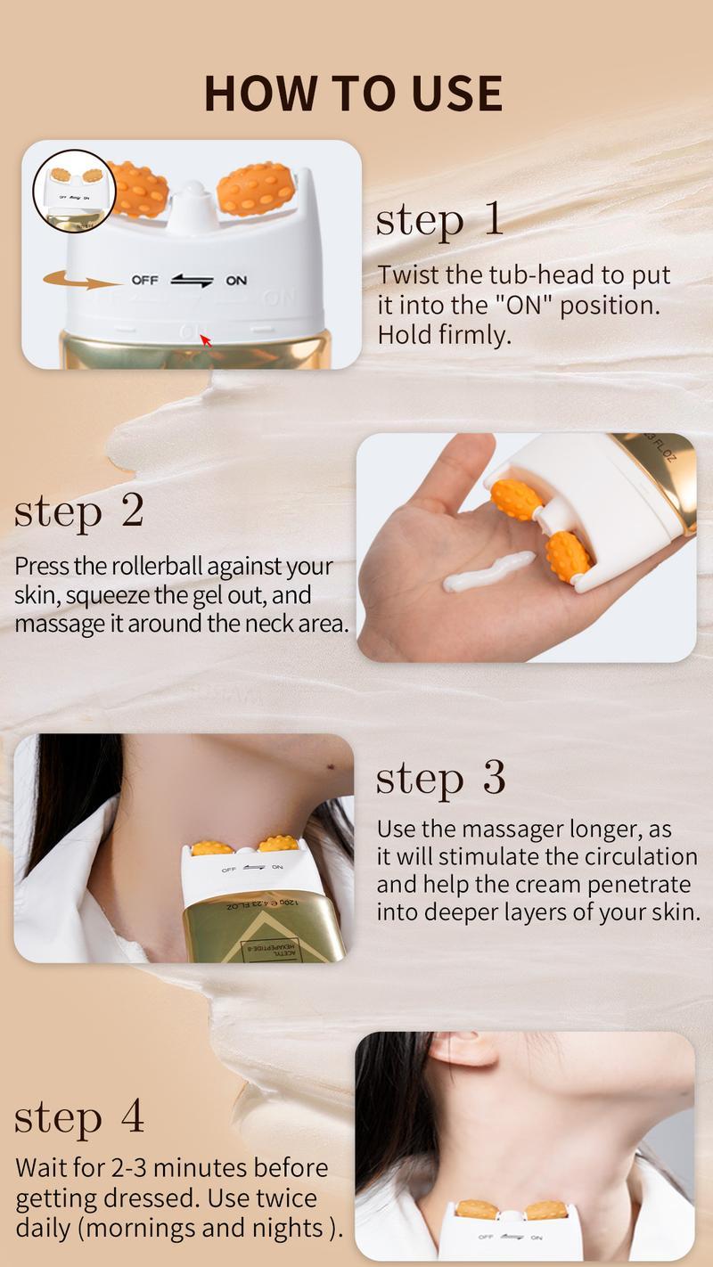 Product Introduction of Neck Firming Cream, Tighten and Lift Neck Cream for Crepey Skin, Skin Moisturizer, Deep Moisturizing, Cruelty free Neck Care Body Care Tightening 9