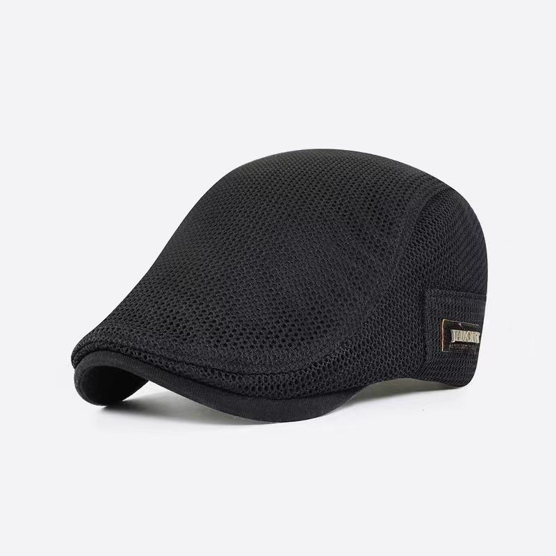 [Durable Weave] Breathable Mesh Beret for Men and Women - Lightweight, Sun Protection, Solid Color, Polyester, Ideal for Easter 3