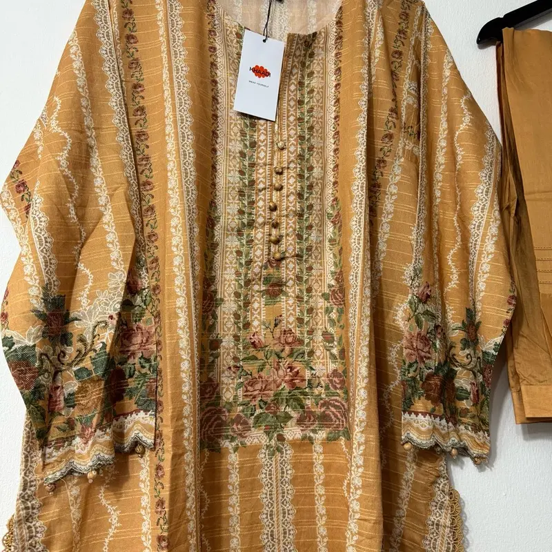 Khaadi Women's Heavy Embroidered Luxury Suit - Pakistani Designer Khaadi - Womenswear, Traditional Dress 1