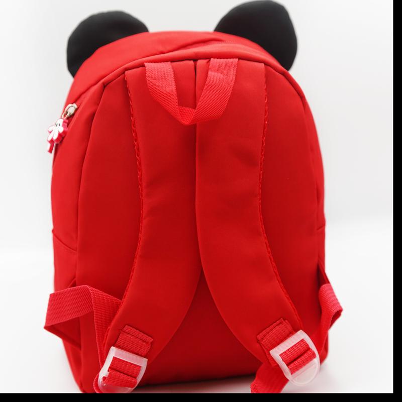 Unique Red Cartoon-Inspired Kids Bag with Pocket, Cute & Flexible Unisex Design, Perfect Gift for Little Adventurers. 1